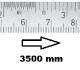 HORIZONTAL FLEXIBLE RULE CLASS II LEFT TO RIGHT 3500 MM SECTION 18x0,5 MM<BR>REF : RGH96-G23M5C0I0